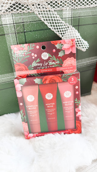 Mistletoe & Rose Lip Balm Trio *Final Sale*
