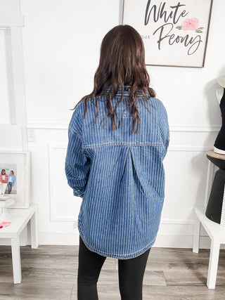 Janine Oversized Stripe Shacket