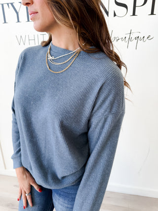 Esme Crew Neck Rib Sweater