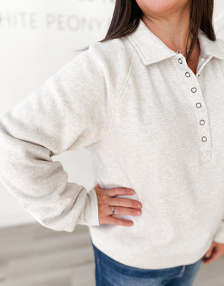 Priscilla Half Button Top