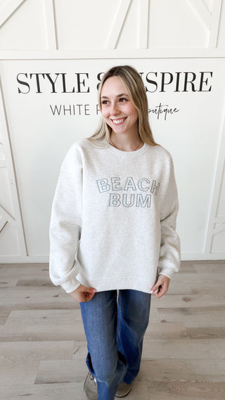 Beach Bum Appliqué Sweatshirt