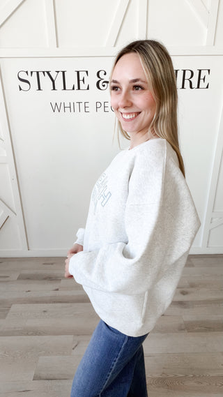 Beach Bum Appliqué Sweatshirt