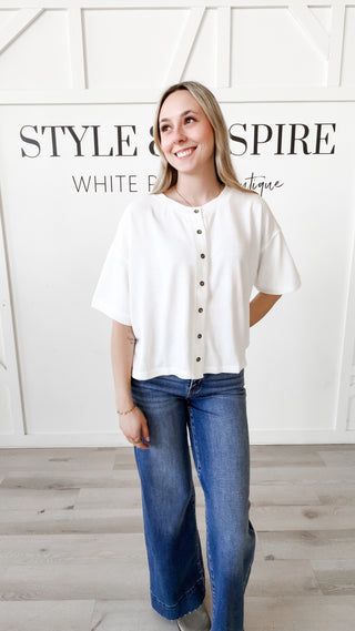 Miranda Boxy Tee Cardigan