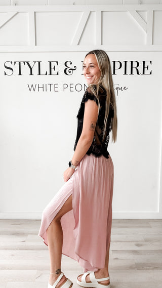 Natalia Overlap Front Wide Gauze Pants