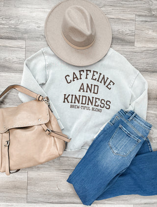 Caffeine N Kindness Graphic Sweatshirt