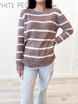 Ada Textured Stripe Sweater