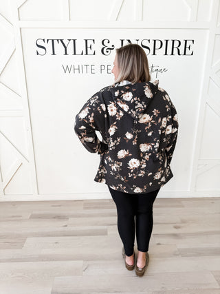 Rebecca Floral Ribbed Top