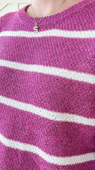 Aida Textured Stripe Sweater