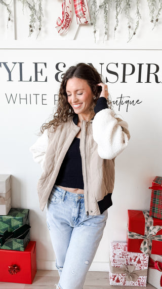 Jenny Quilted Bomber Jacket