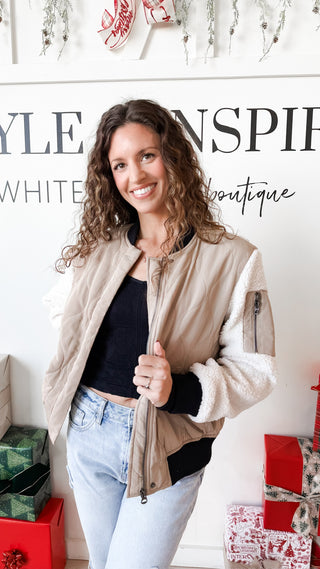 Jenny Quilted Bomber Jacket