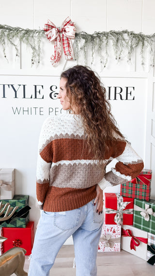 Roxanne Color Block Sweater