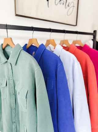 Caroline Front Snap Shacket