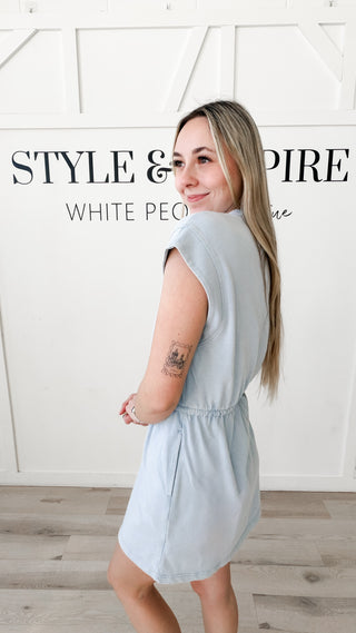 Harper Mineral Wash Mini Dress