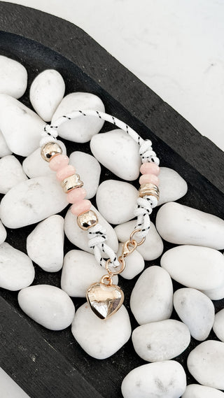 Blush Heart Necklace.  *Final Sale*