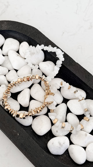 Stone Chip Bracelets. *Final Sale*