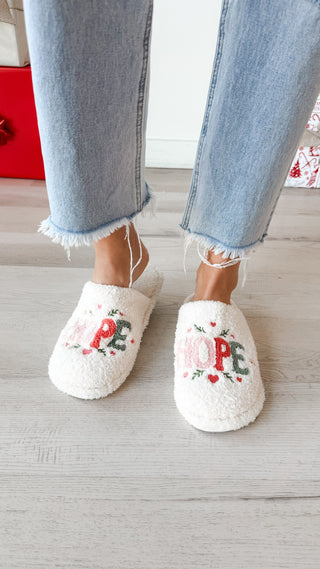 Hope Print House Slippers