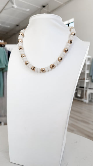Rondelle Bead Necklace.  *Final Sale*