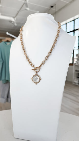 Cross Toggle Necklace. *Final Sale*