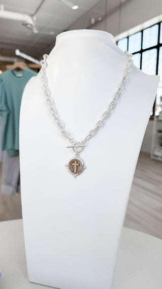 Cross Toggle Necklace. *Final Sale*