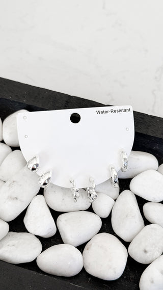 Silver Stud Earring Set. *Final Sale*