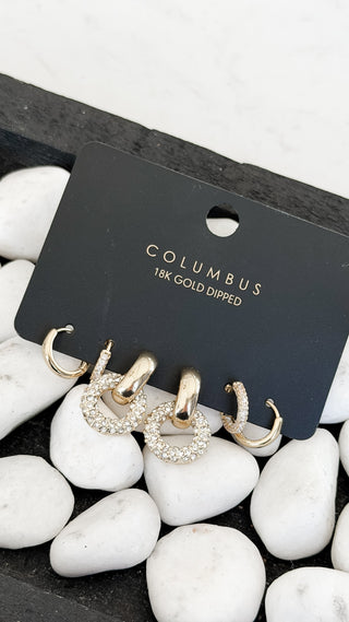 Crystal Hoop Earrings
