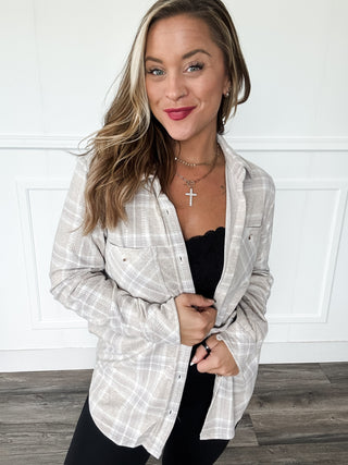 Maddy Brushed Plaid Shirt