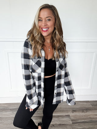 Maddy Brushed Plaid Shirt
