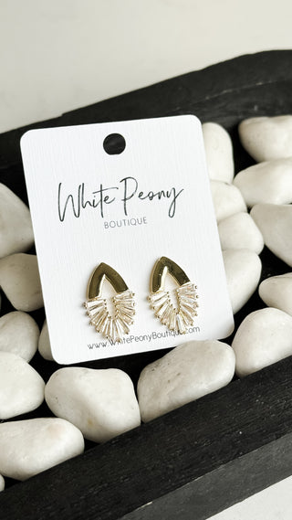 Fanburst Stud Earrings. *Final Sale*