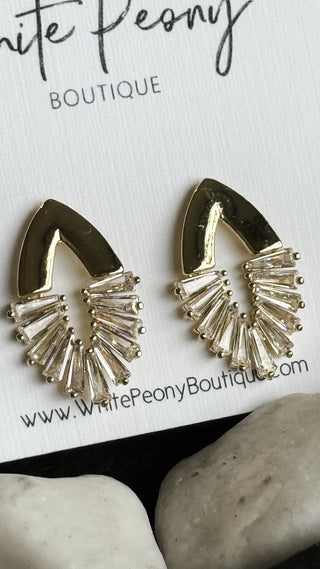 Fanburst Stud Earrings. *Final Sale*