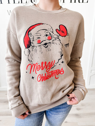 Merry Christmas Santa Graphic Sweatshirt