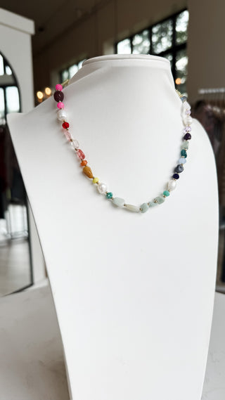 Gemstone Bead Necklace. *Final Sale*