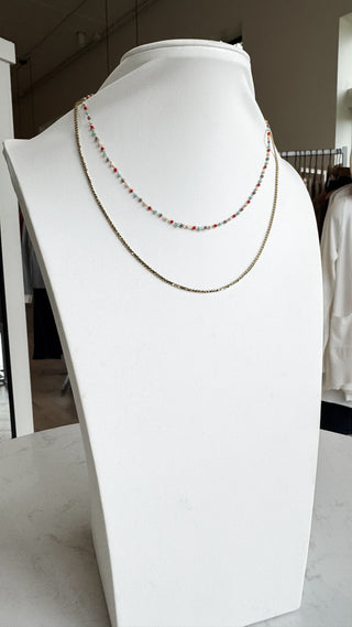 Chain Bead Necklace. *Final Sale*