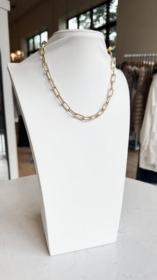Textured Link Necklace. *Final Sale*