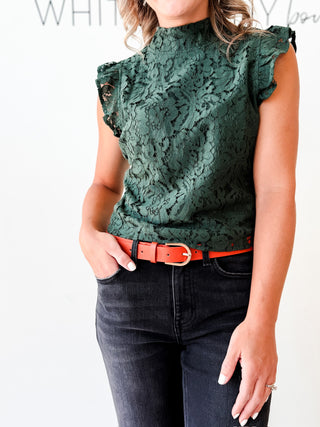 Elizabeth Lace Sleeveless Blouse