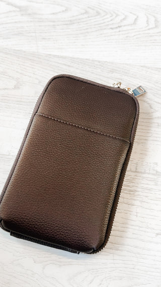 Double Zip Crossbody Wallet