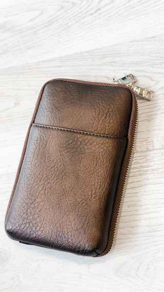 Double Zip Crossbody Wallet