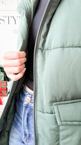 Gwen Long Quilted Vest