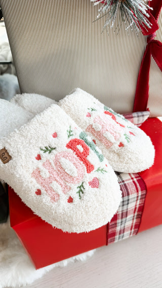 Hope Print House Slippers
