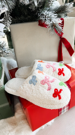 Ribbon Print Home Slippers