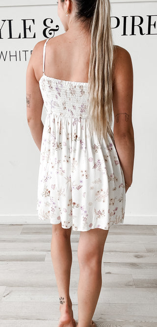 Lizzie V-Neck Front Tie Mini Dress *FINAL SALE*
