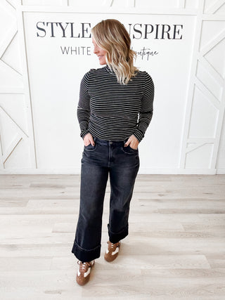 Vervet Cuffed Baggy Wide Jeans