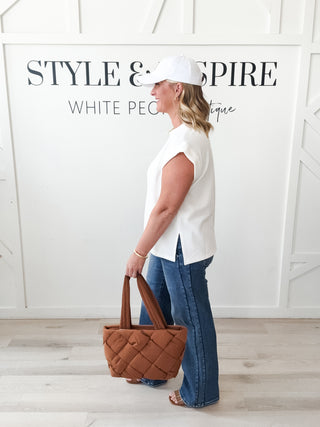 Quilted Puffer Tote  *Final Sale*