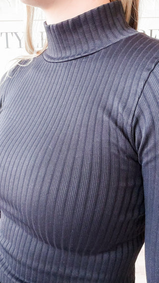 NikiBiki Mock Neck Long Sleeve Top