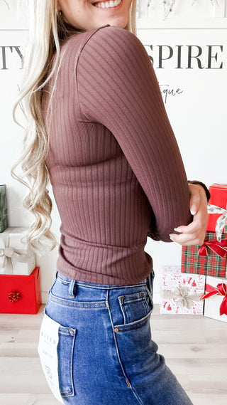 NikiBiki Mock Neck Long Sleeve Top