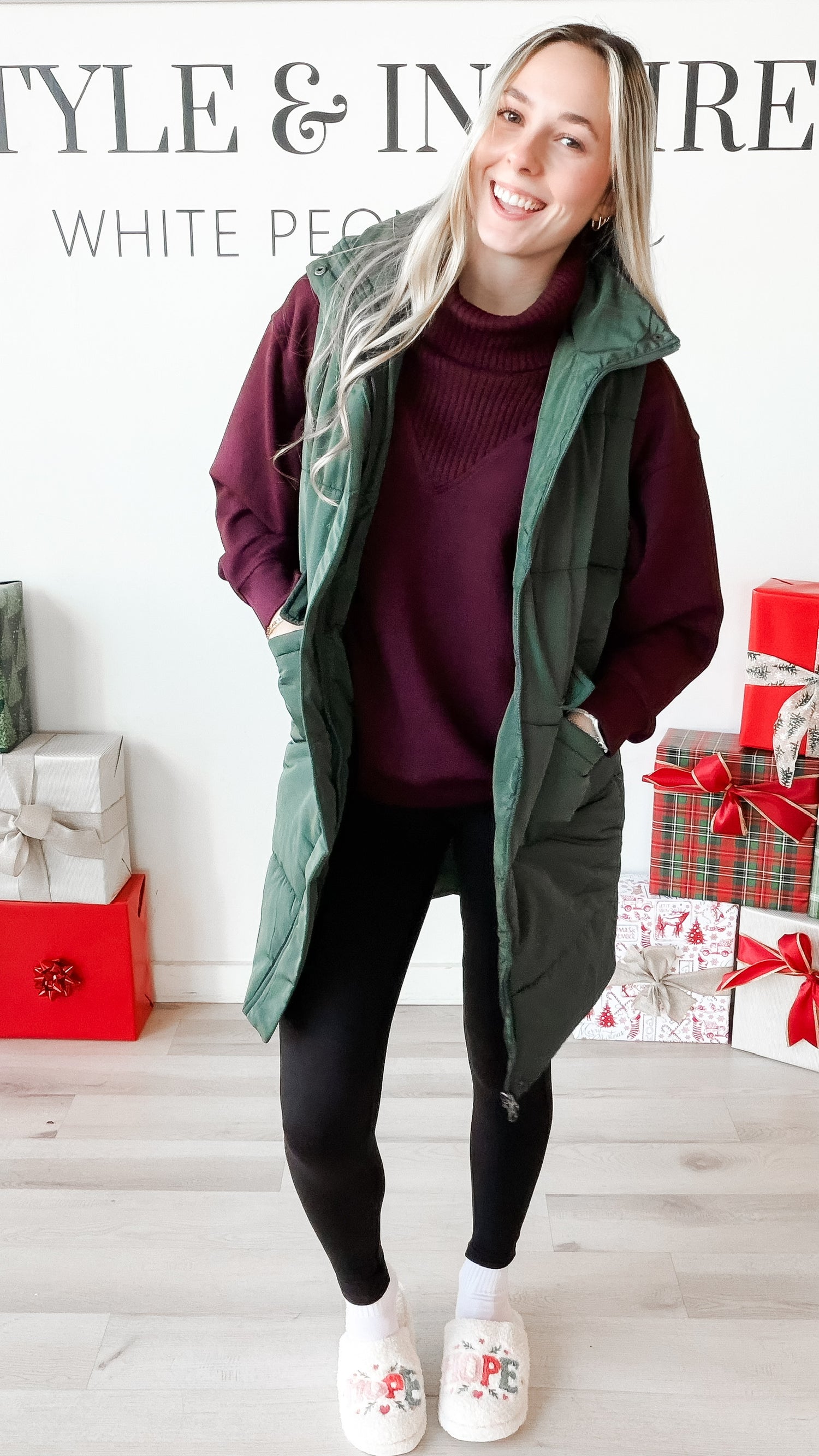 Gwen Long Quilted Vest