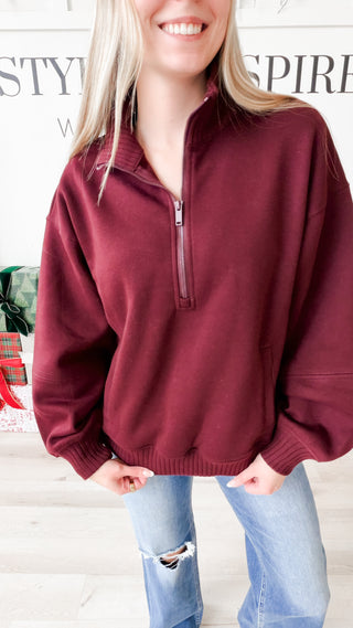 Payton Fleece Half Zip Top