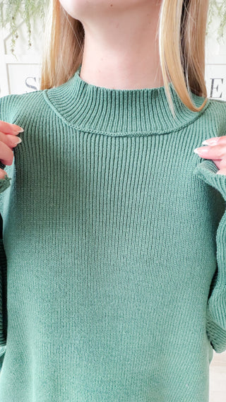 Kate Side Slit Oversized Sweater *final sale*