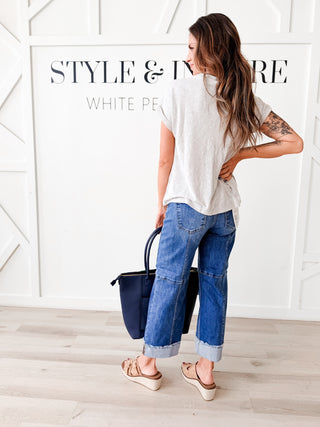 Katerina Slubby V-Neck Tee