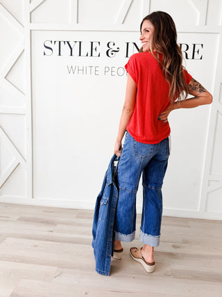 Katerina Slubby V-Neck Tee