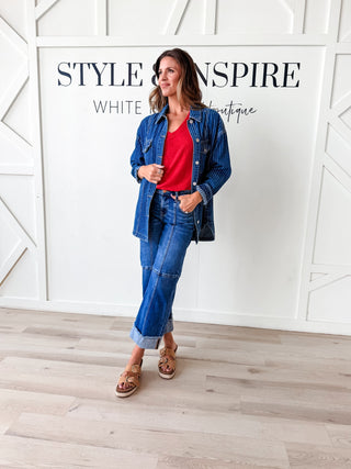 Janine Oversized Stripe Shacket